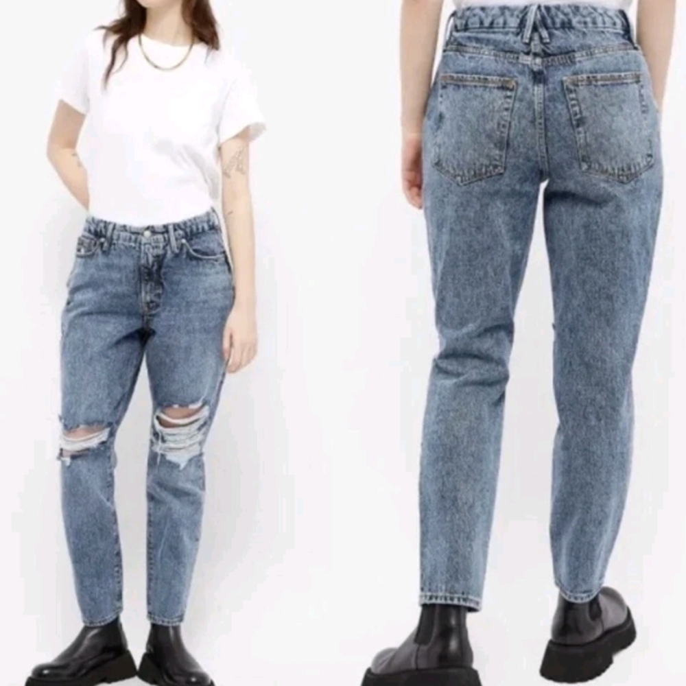 Good American High Rise Blue Jeans